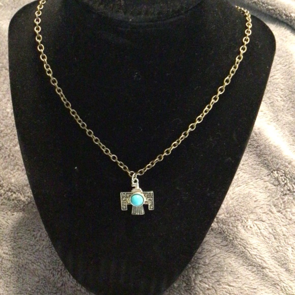 Necklace silver chain Native American inspired charm - Picture 2 of 4